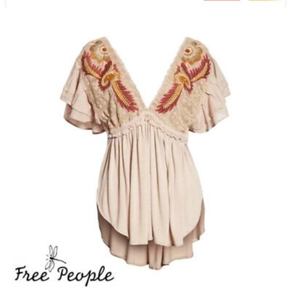 [Free People] Tan Fiesta Nueva Tunic - Picture 6 of 8